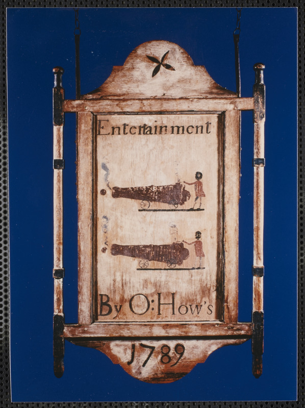 Sign at Howes Tavern, New Boston Rd, Dennis, Mass. Digital Commonwealth