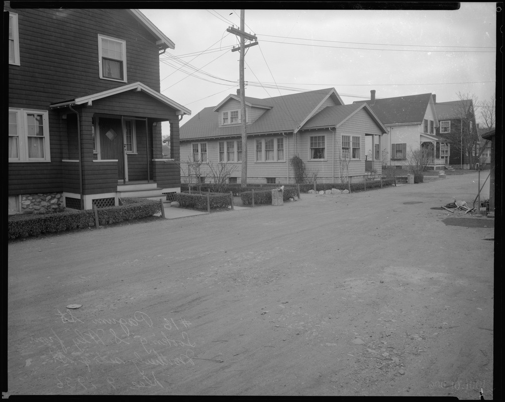 #16 Pagum St. looking SWly from northernly side of st., Dec. 9, 1936