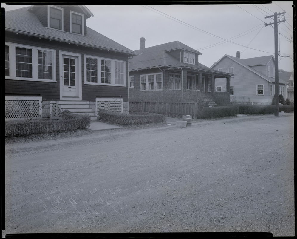 #33 and 27 Pagum St. looking NEly from S side of street, Dec. 9, 1936