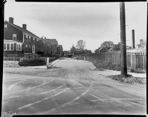 Highland Ct. looking easterly from West St., Oct. 16, 1935