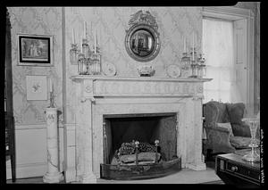 Shreve House, interior, fireplace