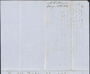 Anson P. Morrill to George Coffin, 27 February 1851