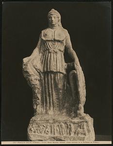 Athènes - Grèce. Musée National. Athénas. (Copie encienne de la Parthénos de Phidias)