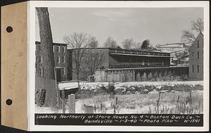 Looking northerly at storehouse no. 4, Boston Duck Co., Bondsville, Palmer, Mass., Jan. 3, 1940