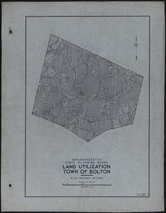 Land Utilization Town of Bolton