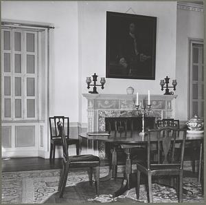 Boston, Harrison Gray Otis House (Lynde St.), interior, dining room