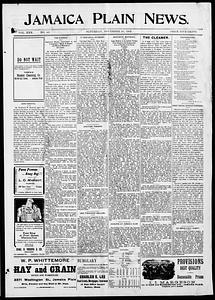 Jamaica Plain News, November 29, 1902