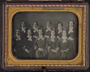 Ten unidentified women