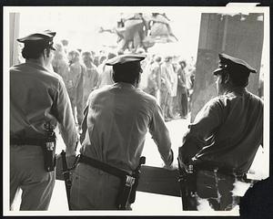 Federal guards inside looking out - JFK build
