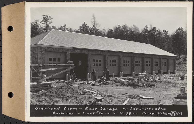 Contract No. 56, Administration Buildings, Main Dam, Belchertown