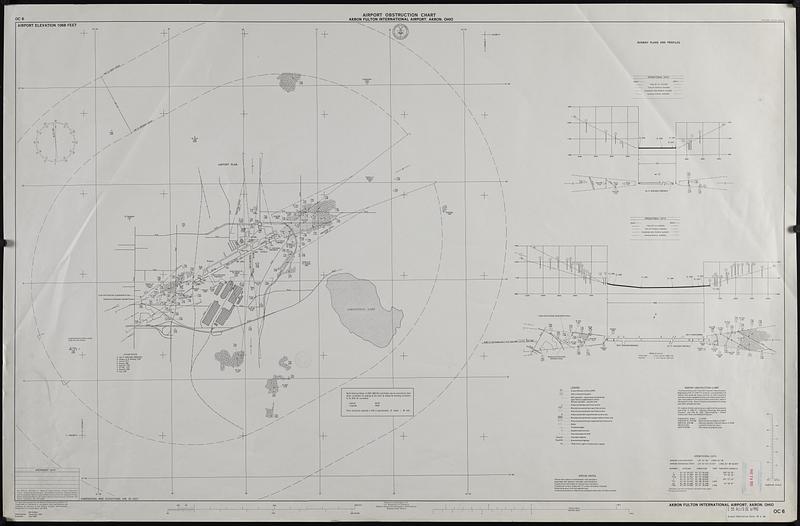 Airport obstruction chart OC 6, Akron Fulton International Airport, Akron, Ohio