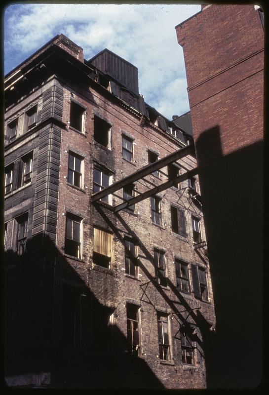 Rear of building on Commercial St. as seen from Richmond Street