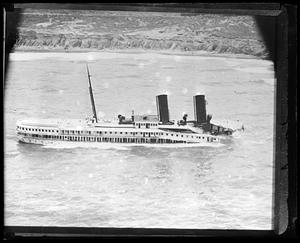 SS Harvard break up Point Arguello, CA. She is bound for Davey Jones' locker