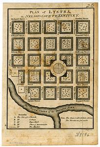 Plan of Lystra in Nelson County, Kentucky