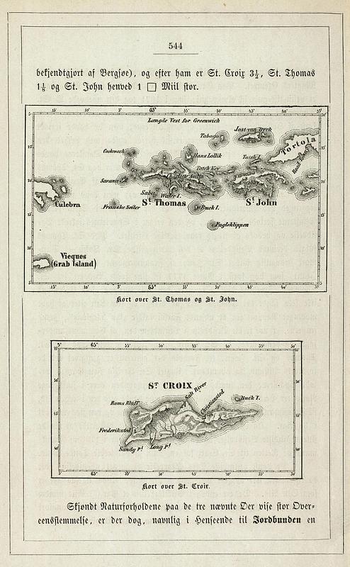 Kort over St. Thomas og St. John, Kort over St. Croix