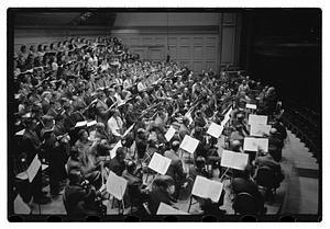 Recording "La Mer" for Victor R.C.A., Dr. K & Boston Symphony Orchestra, also recording mch.