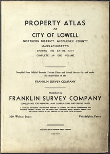 Atlas of the City of Lowell, Massachusetts