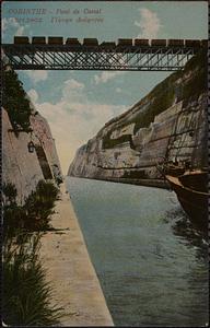 Corinthe - pont de canal