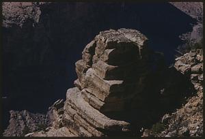 View of rock formation in Grand Canyon