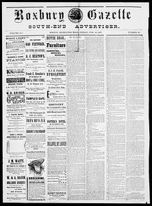Roxbury Gazette and South End Advertiser, February 18, 1887