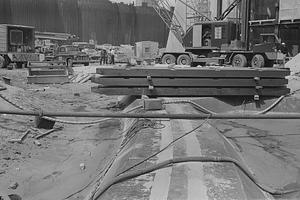 Hurricane Barrier construction, New Bedford