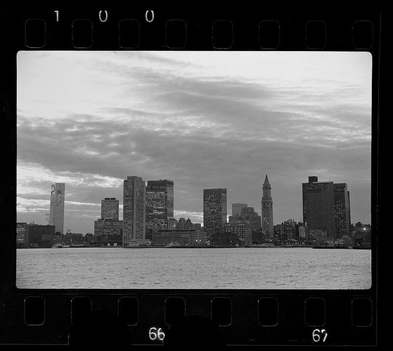 Downtown skyline and Charles River Basin, downtown Boston Digital