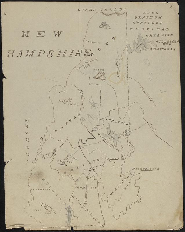 Manuscript maps of U.S. states Digital Commonwealth