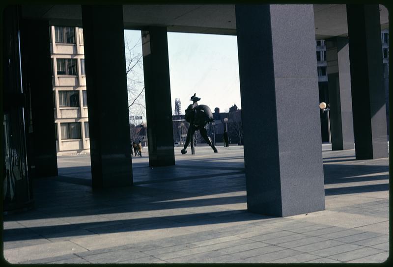 Outdoor artwork, Boston City Hall plaza Digital Commonwealth