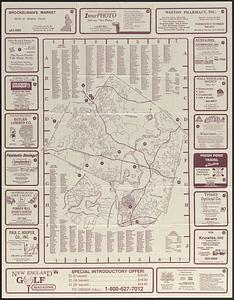 Map of Weston, Wayland, Sudbury