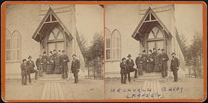 Group in front of Methodist Church