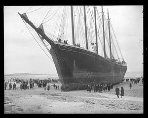 Schooner Nancy ashore at Nantasket
