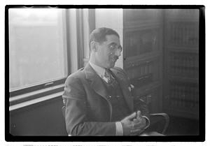 Leo Schwartz, legal advisor to Police Commissioner E.C. Hultman at headquarters