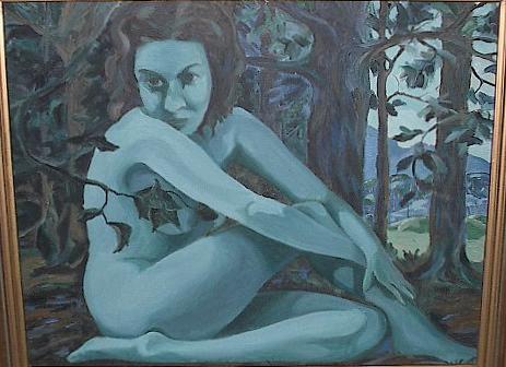 Green Girl (Blue Nude)