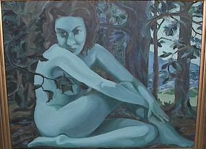Green Girl (Blue Nude)
