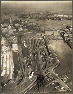 South Station, 1930. New York, New Haven and Hartford RR and Boston and Albany Railroad