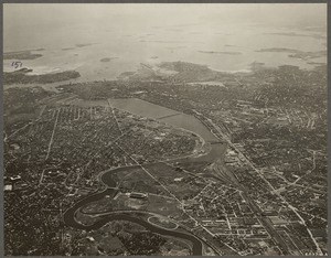 Boston & Cambridge. Air view