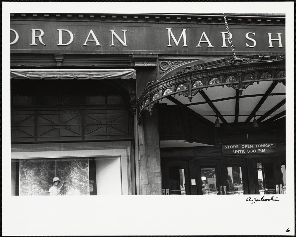 Old Jordan Marsh building, side entrance off of Summer street (?)