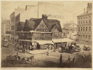 Old Feather Store, corner Ann and Market Sts. 1680-1860
