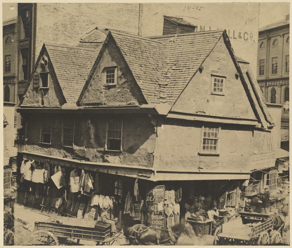 Old Feather Store. Cor. Ann and Market Sts., 1680-1860