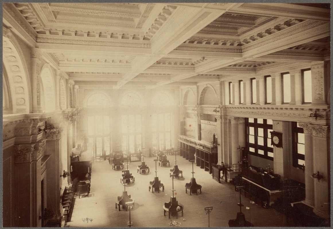 Boston, Massachusetts. Stock Exchange. Interior