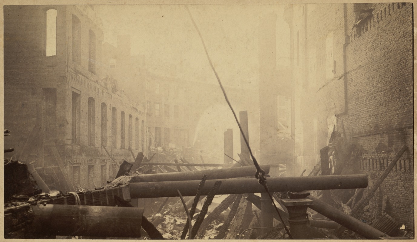 Boston Fire of 1872, building remains