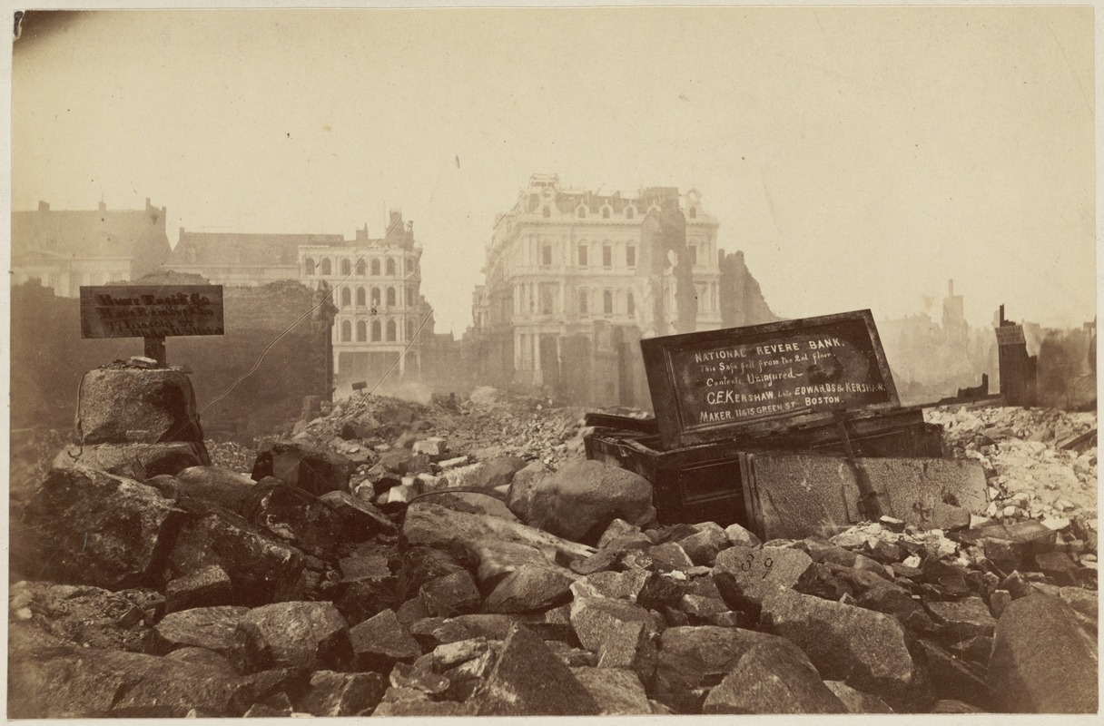 Franklin Street between Arch Street and Devonshire Street. After the fire of November 9-10