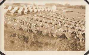 U.S. Marine Corps encampment, probably Gaithersburg, MD