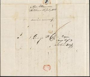 Asa Hanson to George Coffin, 13 July 1835