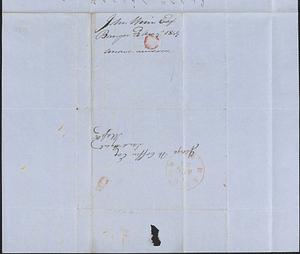 John Winn to George Coffin, 23 August 1849