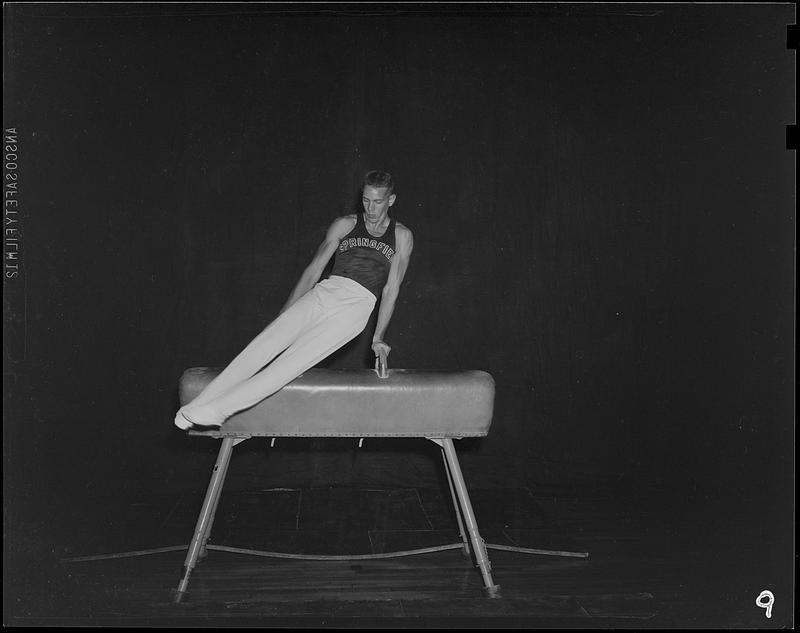 SC gymnast on the pommel horse Digital Commonwealth