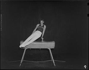 SC gymnast on the pommel horse