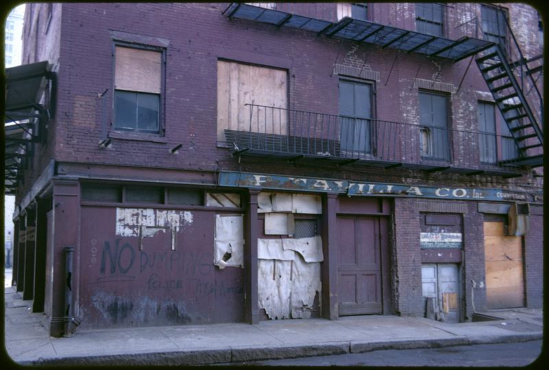 Dilapidated building, Boston