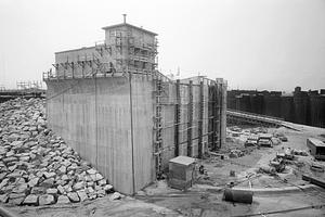 Hurricane Barrier construction, New Bedford