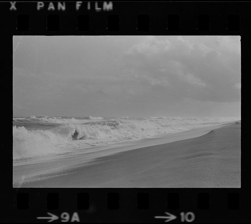 Plum Island surf, beach, and clouds